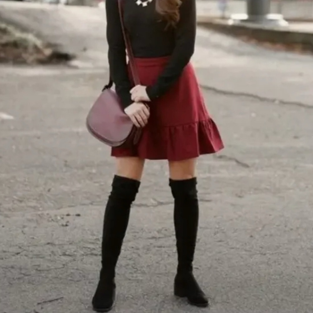 LAST DAY SALE - J. Crew Burgundy Skirt Size 2